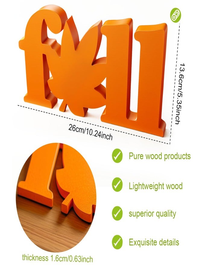 LLPMutu Fall Decorations Fall Signs Table Top Decor Wooden Blocks Autumn Table Decoration Falls Block Sign Falls Letter Block Tabletop Decoration for Thanksgiving Harvest Autumn Home Office Indoor Party Decor - Image 4